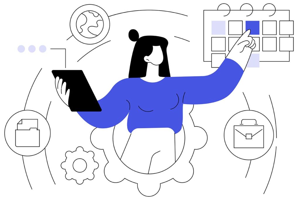 Illustrazione simbolica che rappresenta la gestione semplificata e sostenibile dei rifiuti speciali